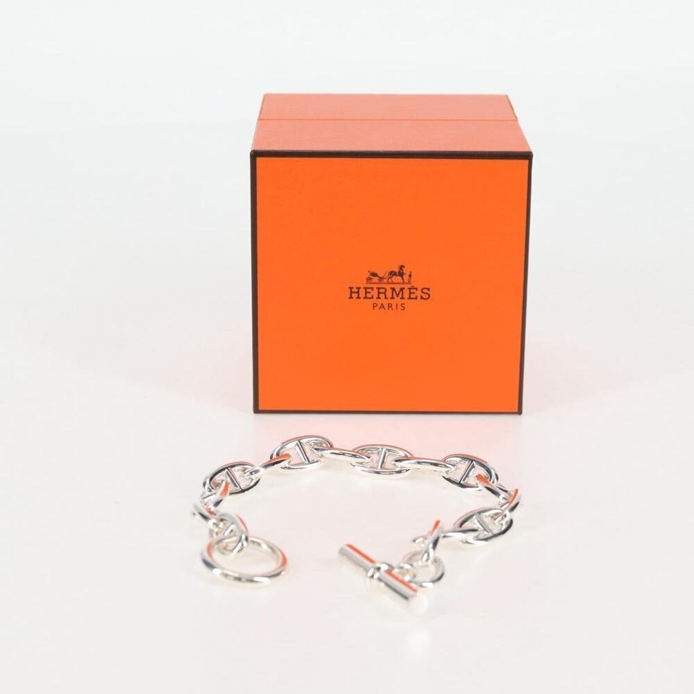 Hermes Chaine D'ancre GM Bracelet Ag925 15 Links Silver